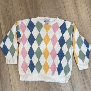 Colorful Argyle Sweater